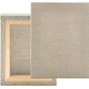 Custom Size Stretched Blank Primed Linen Canvas